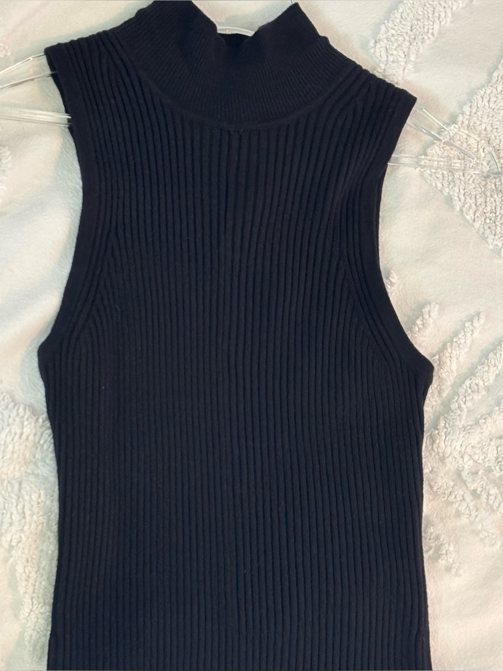 GAP Black Sleeveless Ribbed Maxi Dress - Picture 10 of 13